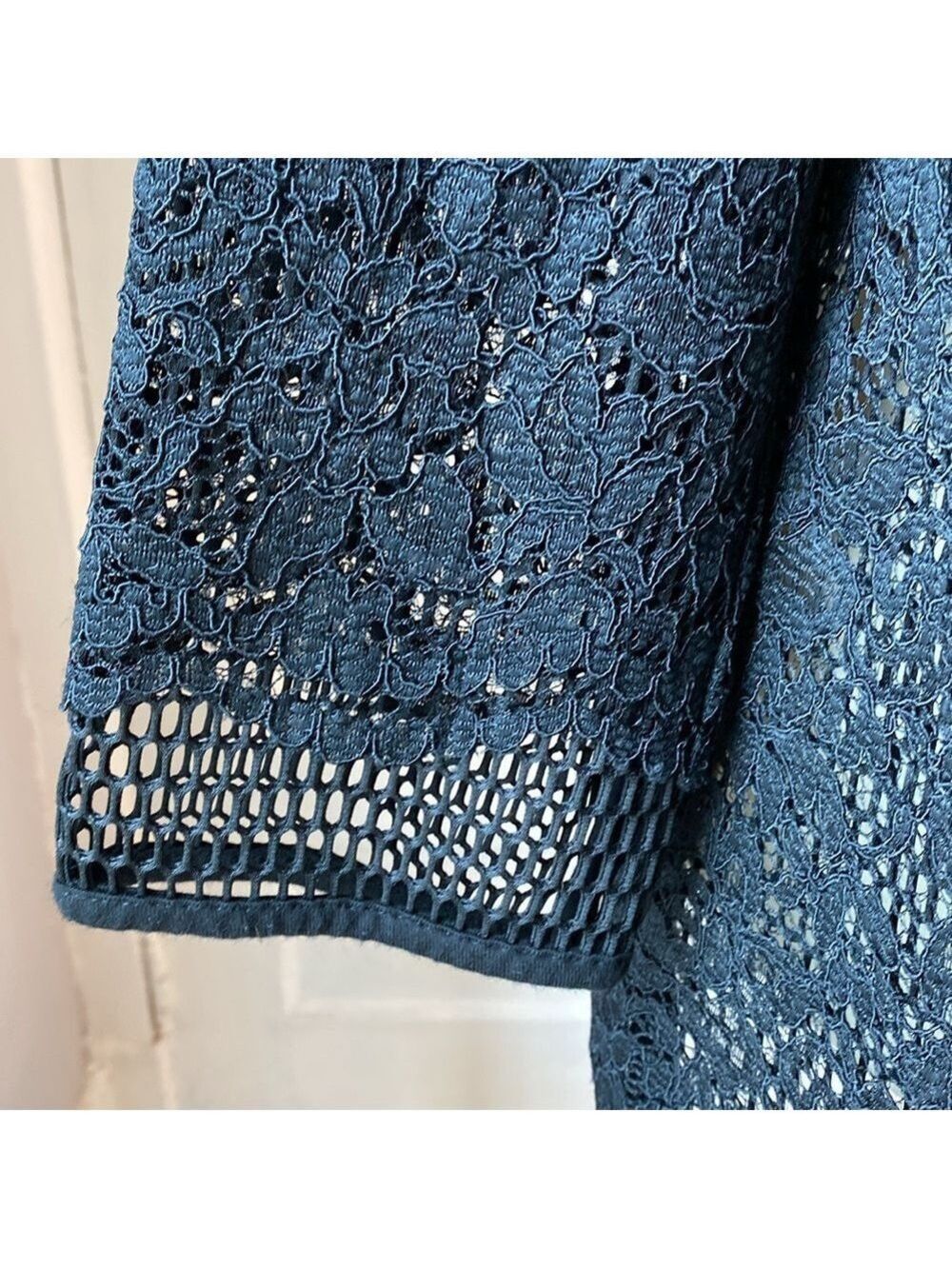 Alfani Semi-sheer Lace Two Layer Black Cardigan, Size S - Picture 11 of 12